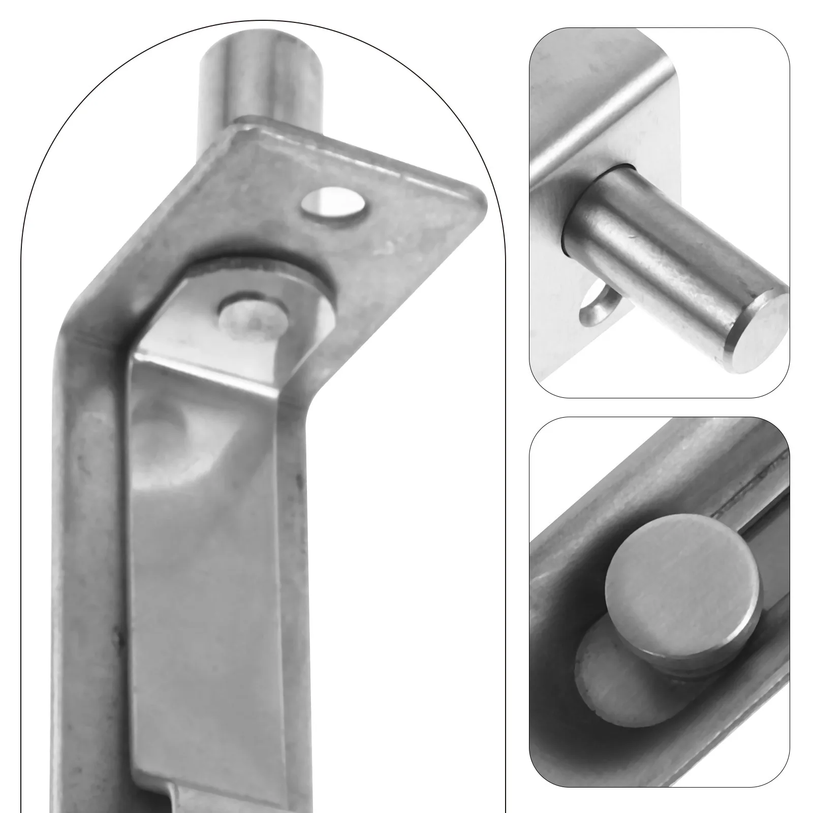 

Flush Bolt Stainless Steel Fire Door Latch Concealed Double Door Lock Sliding Security Bolt for Home Gate Flush Blot