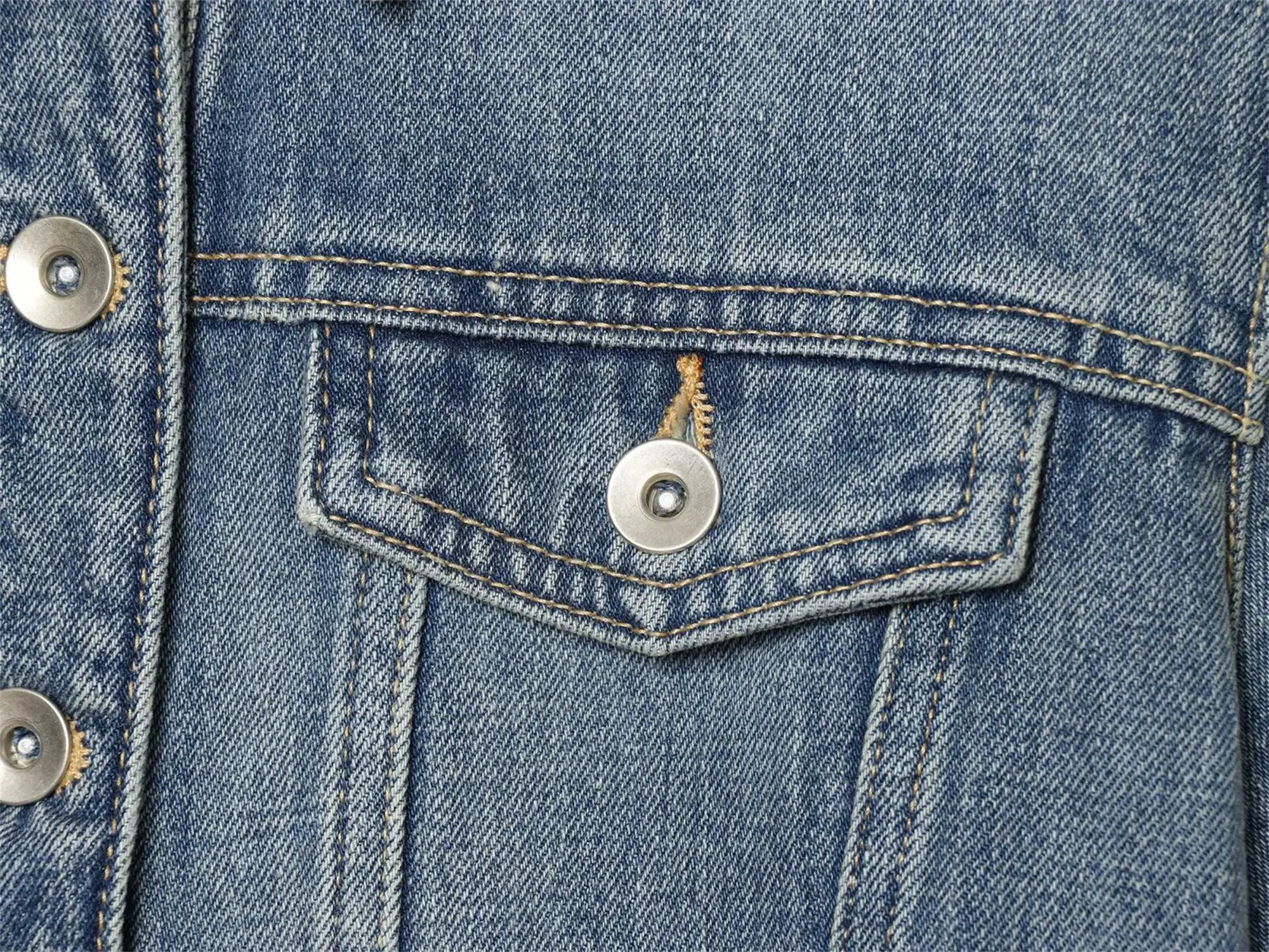 Schicke kurze Jacke für Damen, lässige Kurzarm-Jeansjacken, neue sommerliche dünne einreihige Jeans-Oberbekleidung, Damenkleidung – Detail 6