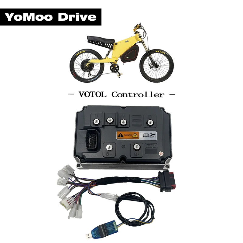 

VOTOL EM300S 8KW-10KW Boost DC 550A Peak Phase 700A Programmable Brushless DC Controller For QS In-Wheel Hub/Mid-Drive Motor