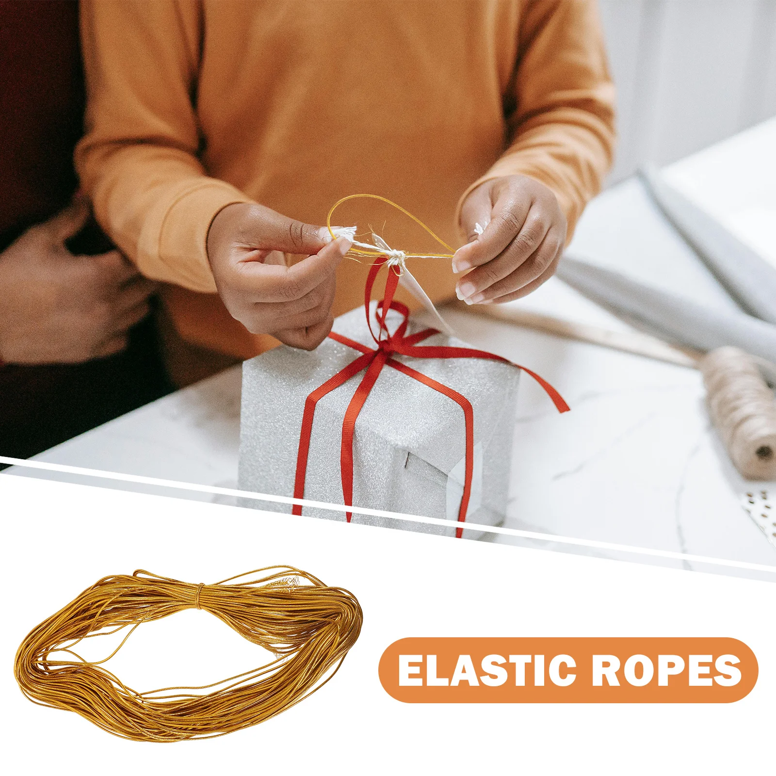 

1 Roll Of Elastic Lanyard String For Diy Craft, Gift Tag Rope, Portable Weaving Cord, Colorful Braided Lanyard, Craft Making