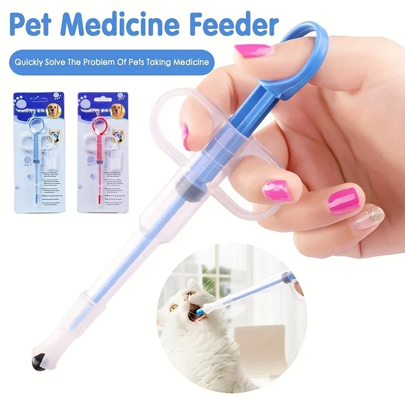 Pet Medicine Feeder Cat Tablet Syringe Feeder Soft Tip Dual Purpose Feeder Pet Pills Applicator Pet Feeding Sickness Care