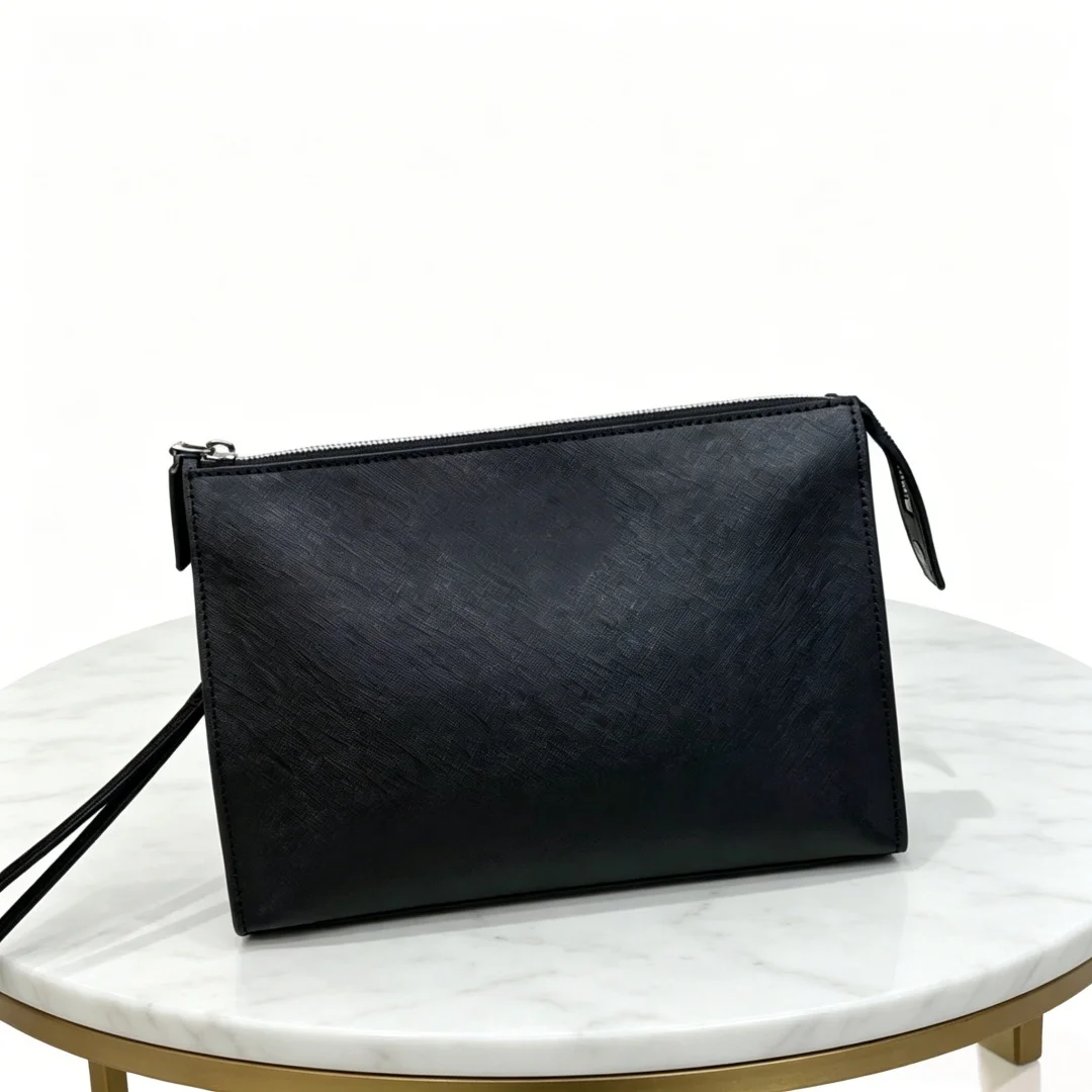 

Luxury Brand Men's Bag Business Clutch Classic Style Genuine Leather Suitable for Business Occasions High-end Gift 1D2056