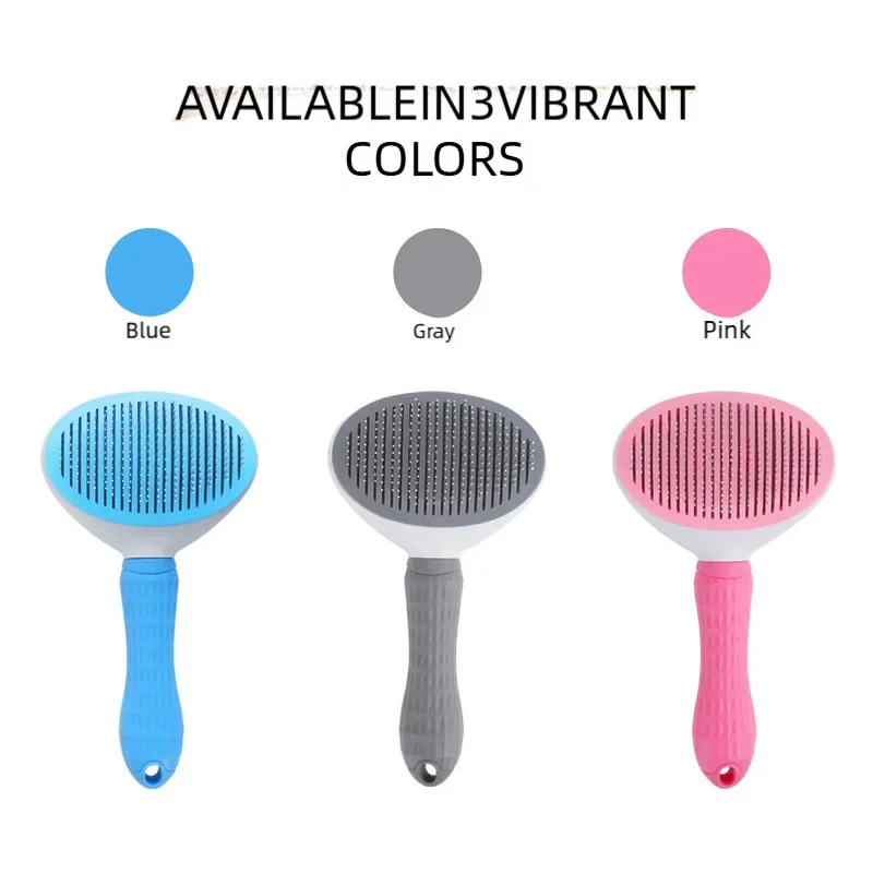 فرشاة إزالة شعر الكلاب، مشط للعناية بشعر القطط والكلاب للشعر الطويل، فرشاة تنظيف الشعر للحيوانات الأليفة، مستلزمات الكلاب