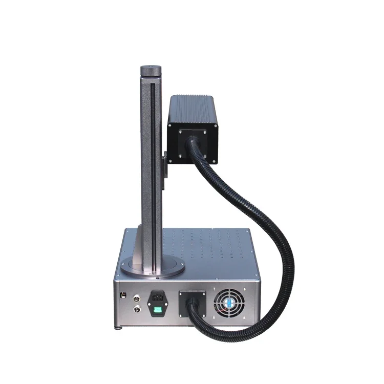 HT-30 30W JPT EM7 Mopa Fiber La ser Marking Machine UV CO2 Laser BJJcz Control System Metal Advertising Industries DWG BMP