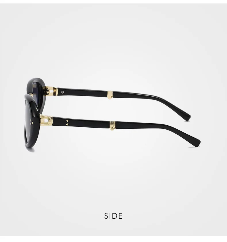 2025 Nieten ovale Sonnenbrille für Damen, Markendesigner, faltbar, einfach zu transportieren, weibliche Farbtöne, UV400 – Detail 12