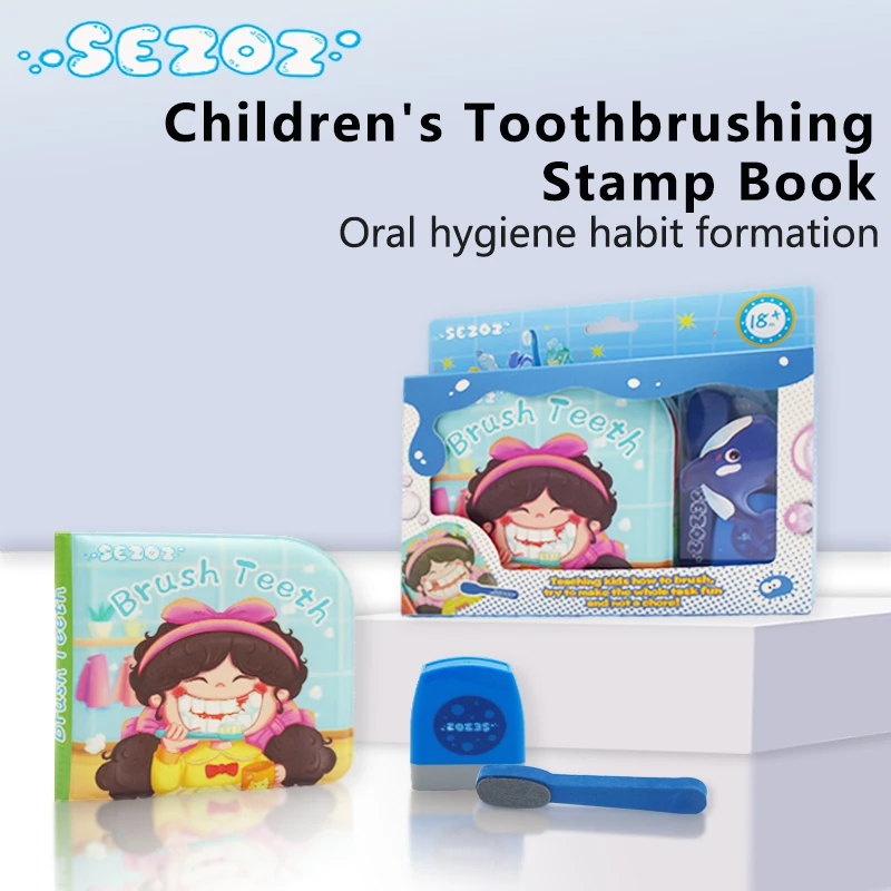 مادة Sezoz EVA عادات جيدة لتطوير فرشاة التنوير للأسنان تحافظ على نظافة التعليم المبكر كتاب ألعاب الأطفال #1