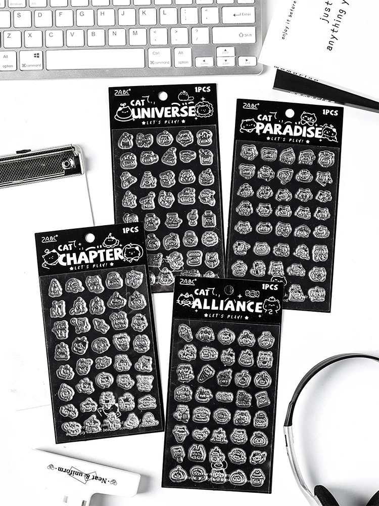 شفافة سيليكون ختم سلسلة مياو ستار الغزو الكرتون الحيوان ختم اليدوية ألبوم ختم العبرة الكتابة الصغيرة S... #1