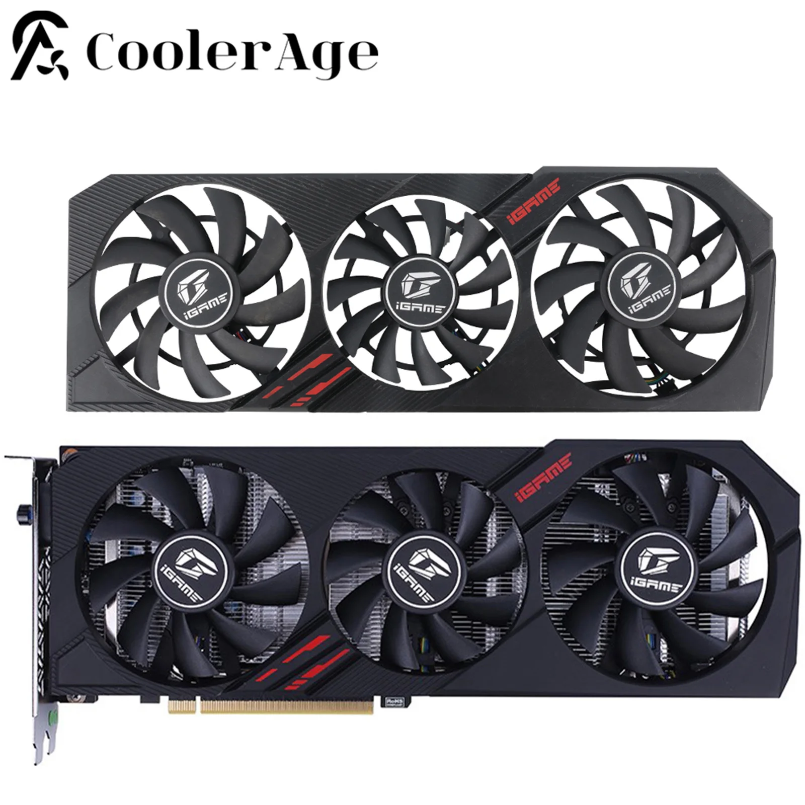 

For Colorful RTX 2060 Ultra Graphics Card Cooling Fan with Case Original RTX2060 Graphics Card Replacement Fan