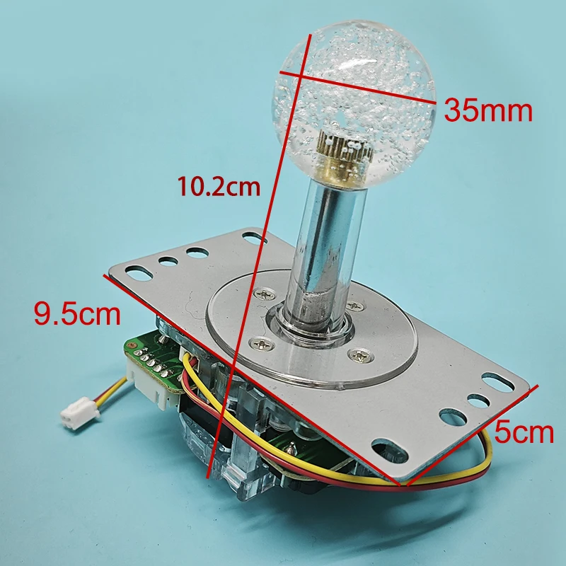 arcade 5 V LED joystick colorido luces iluminadas joystick SANWA tipo 5 pin joystick para Arcade Juego de pesca