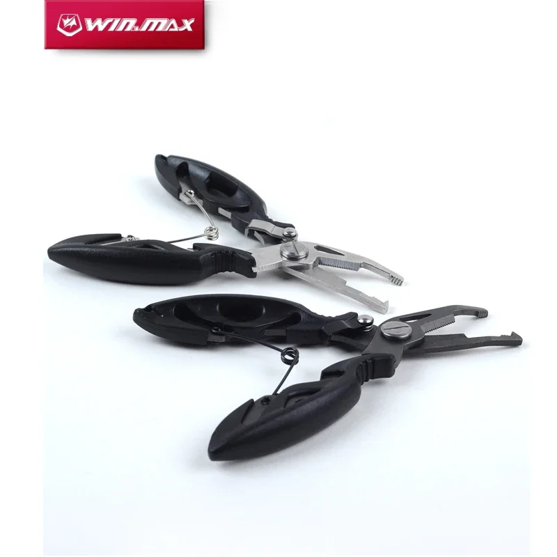 

Winmax Pliers Titanized Line Cutter Stainless Steel Tackle Box Multifunctional Scissors Fishing Accessories