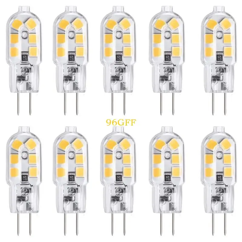 96GF 10Pcs Halogen Bulbs Replacement No for Mercury Long Service Life 2W LED Bulbs