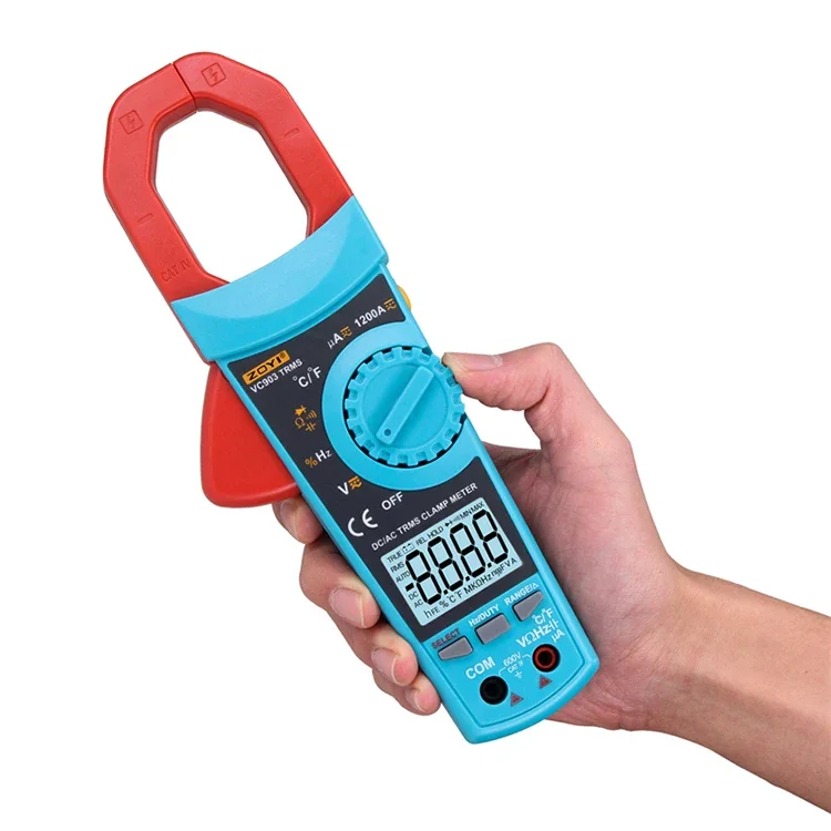 Zotek VC903  Auto Manual Ranging Electric Tester 1200A AC DC Digital Clamp Meter