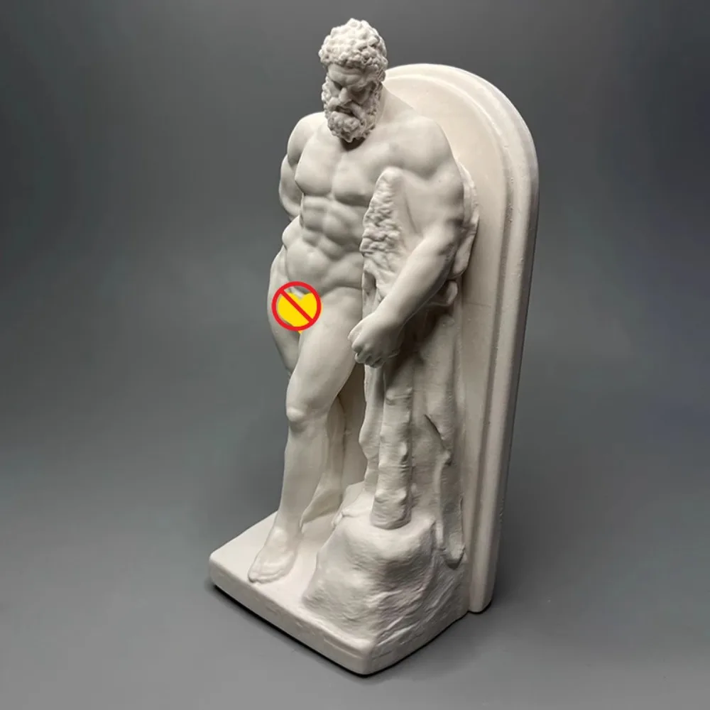 Statue of Hercules Creative Figures Plaster Statue Desk Decoration Artwork Ornaments Characters Sculpture Art Aesthetic Decor