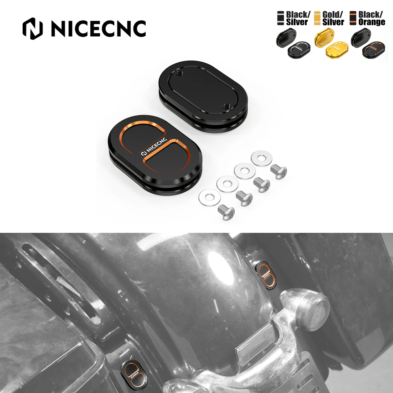 Antenna Hole Filler Cover For Harley Street Glide FLHX 2007-2023 CVO FLHXSE Road King FLHR Special FLHRXS Road Glide Ultra FLTRU