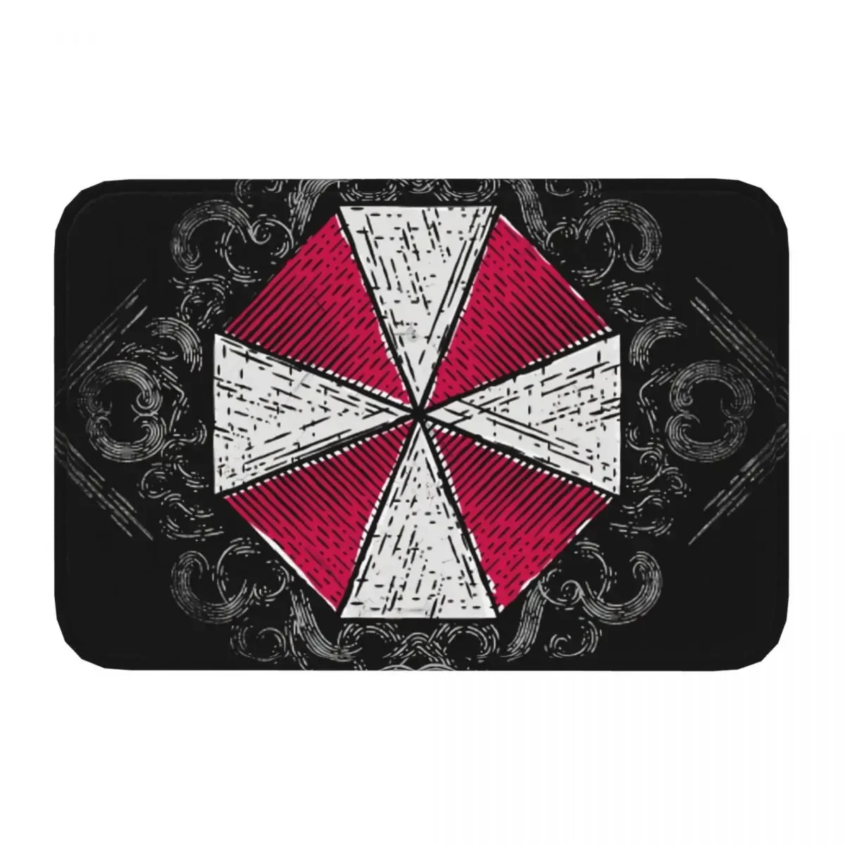 Non-Slip Carpet Umbrella Corporation Village Art Doormat Living Room Bath Mat Welcome Decoration Rug