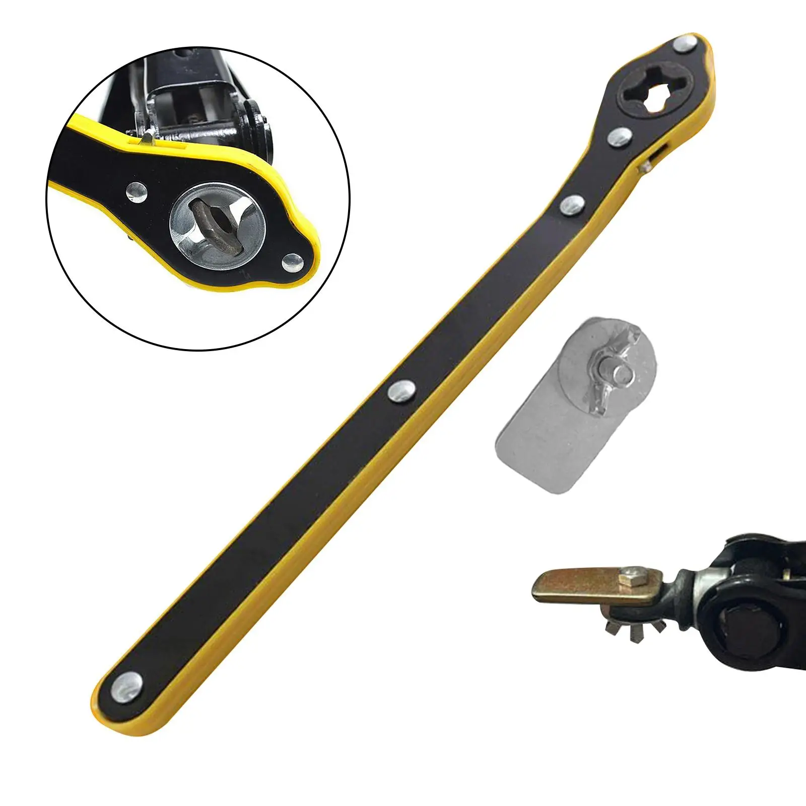 Labor-Saving Ratchet Wrench Hand Rocker for Travel Use and Emergency Wheel / Tyre Changes Handle Handle for Automotive