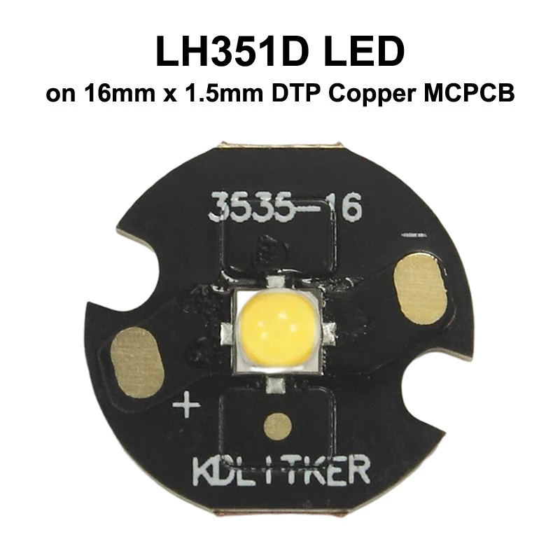 LH351D 9.8W 3A 6500K 5700K 5000K 4000K 3000K 2700K SMD 3535 LED Emitter Flashlight DIY Light High CRI