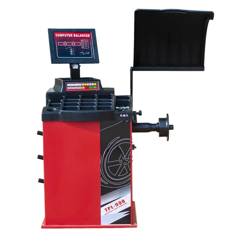 Automatic tire balancing machine, automatic point finding for small and medium-sized cars, wheel dynamic balancer can be equipp