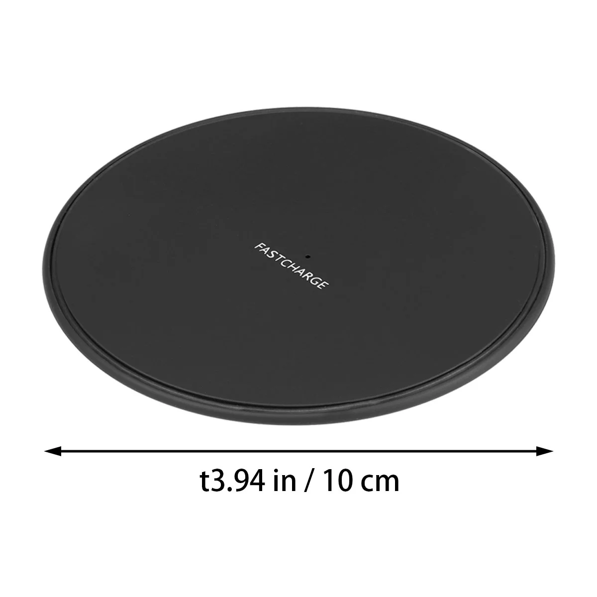 Wireless 10W Wireless Fast Charging Pad 8 S8 S7 and -enabled Smart Phones (Black with Random USB Color)