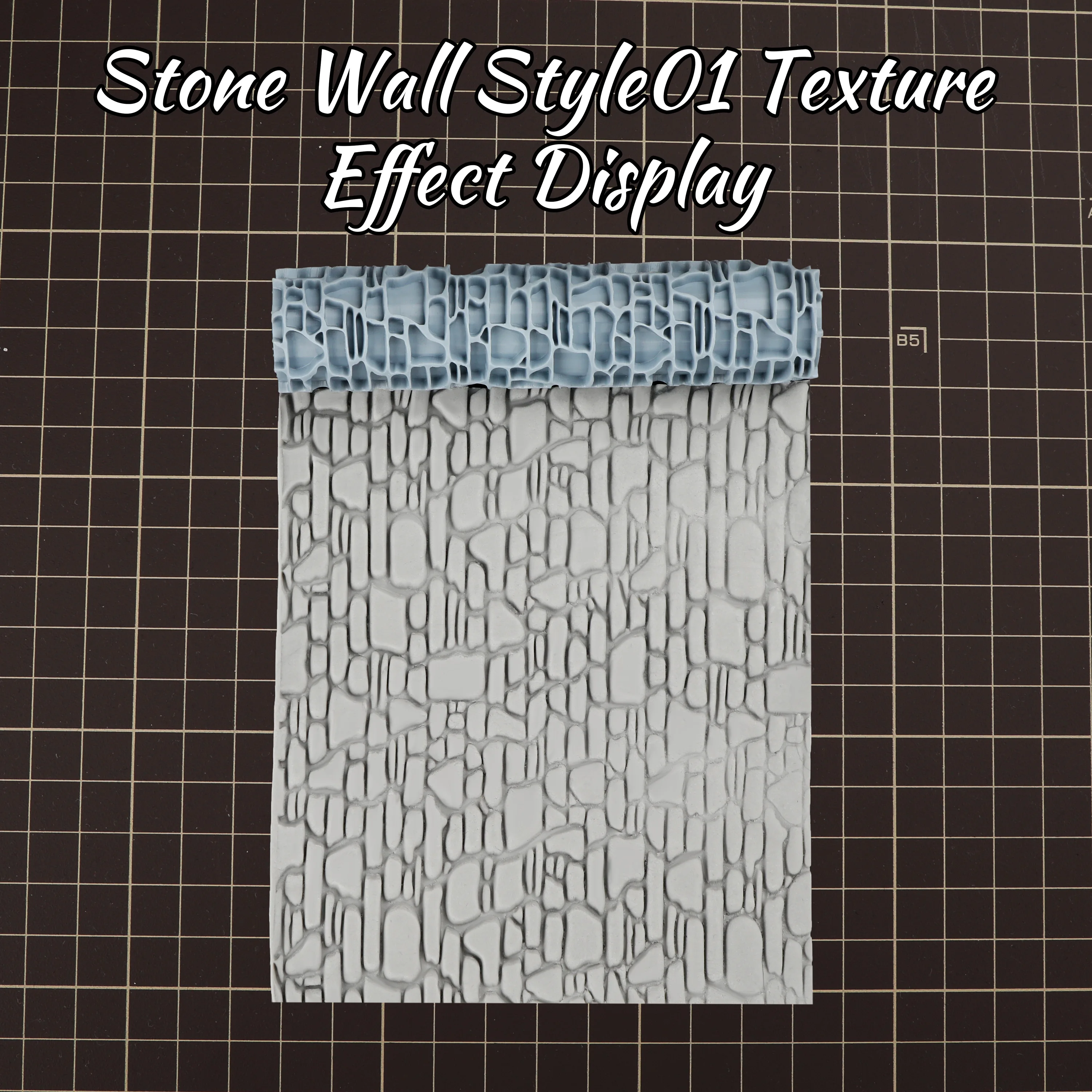 5-teiliges Terrain-Roller-Set – Texturwerkzeug für TTRPG-Dungeon-Böden, schlammige Straßen und zerstörte Wände | Leicht zu reinigen, Geschenk für Modellbauer – Detail 6