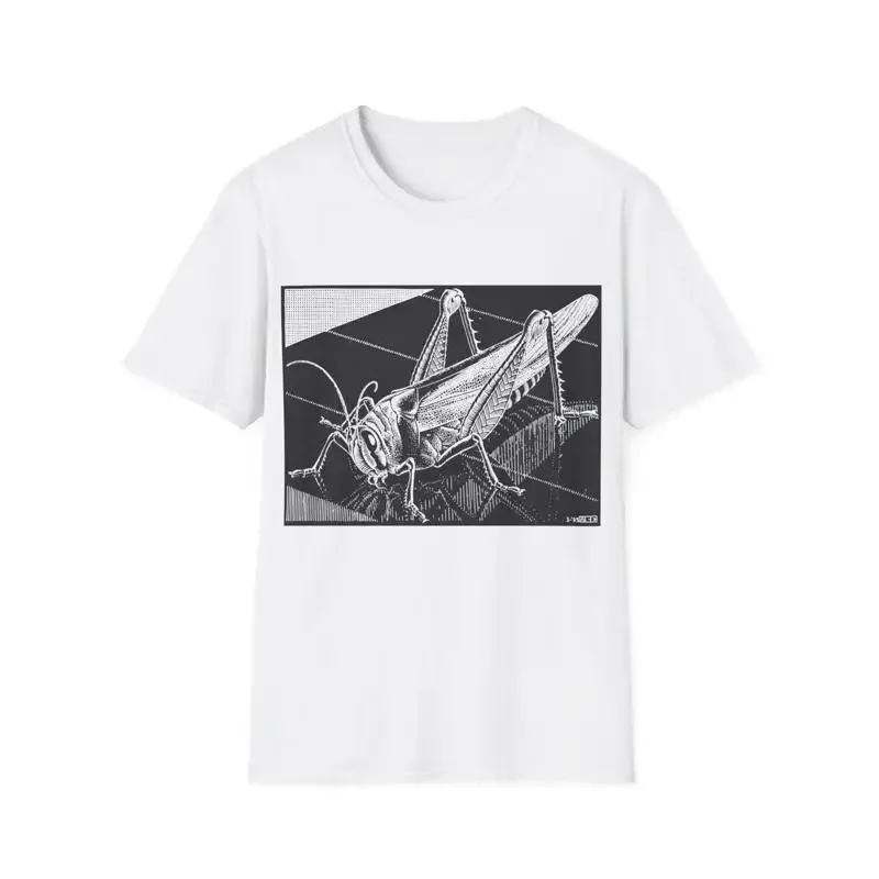 1935 m c escher grasshopper wood engraving T Shirt