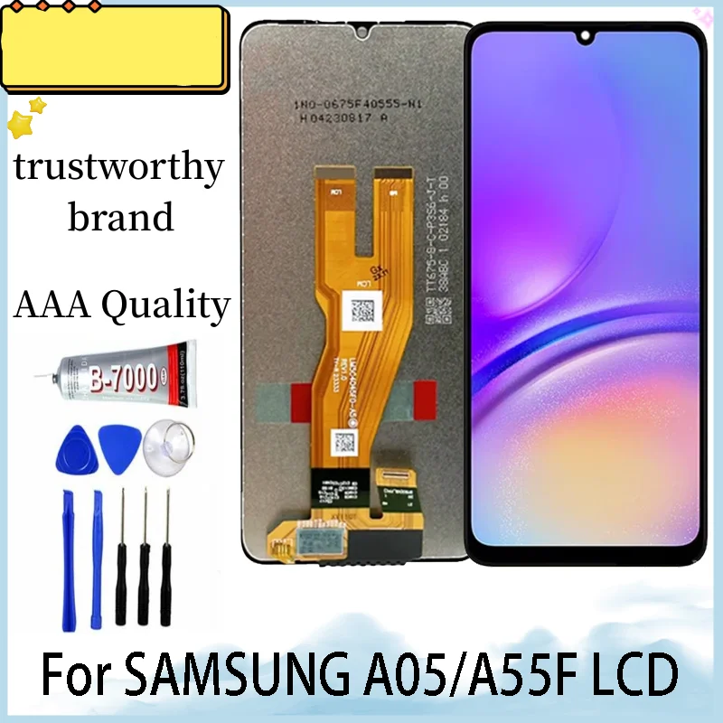 

100% Tested 6.7" Quality For Samsung A05 A055 LCD Display Touch Screen Digitizer For Samsung A055F A055M SM-A055F/DS Replacement