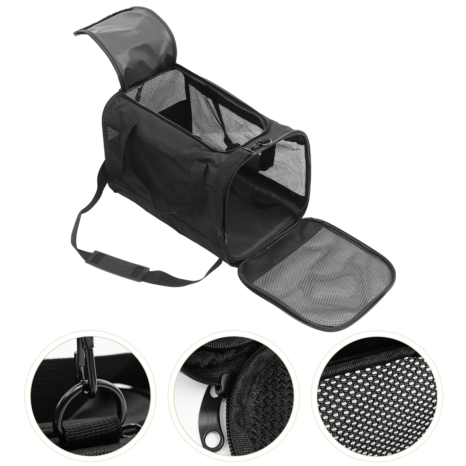 

Single Shoulder Pet Carrier Bag Wear Resistant Puppy Breathable Foldable Dog Carrier Accessory Small Animal Travel Bag