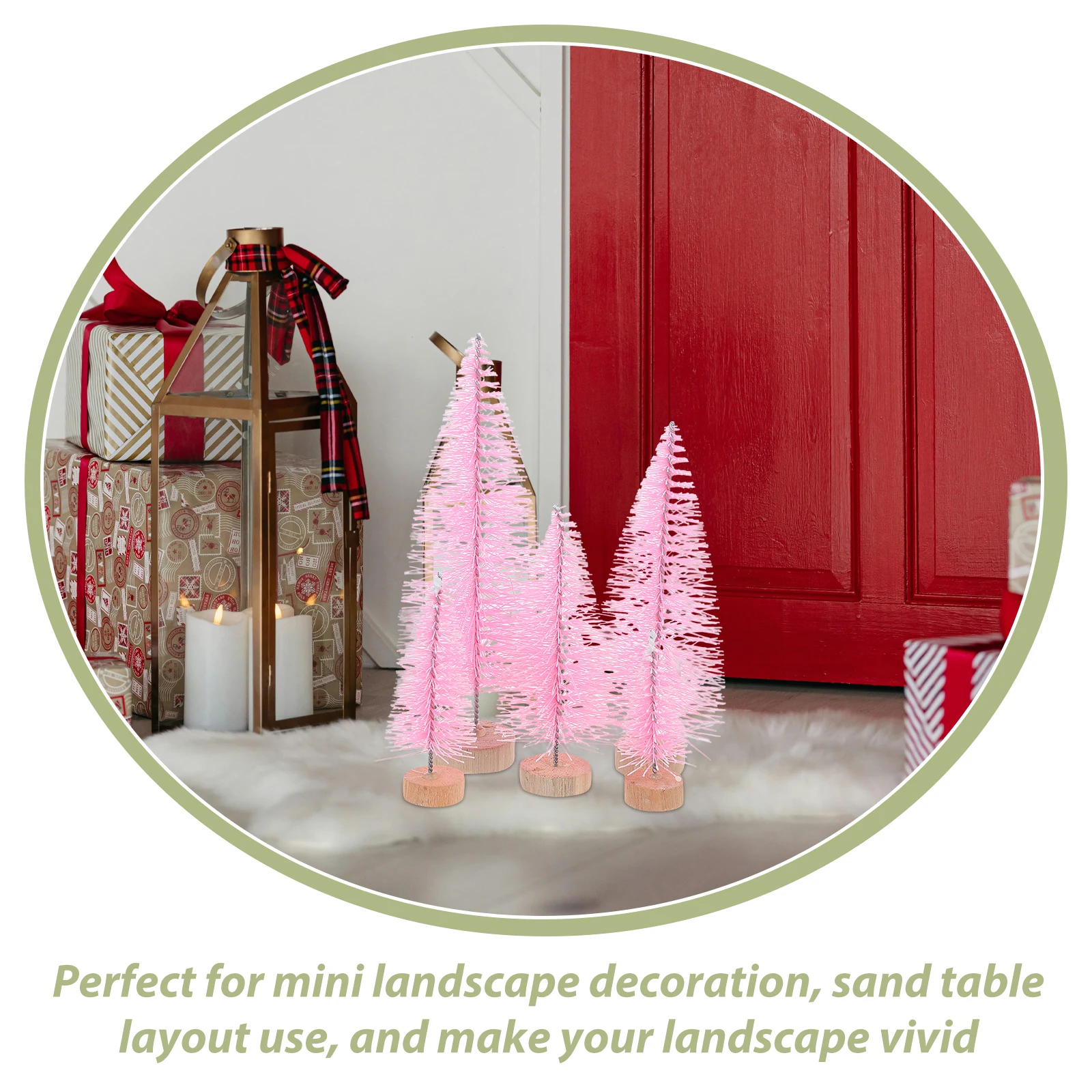 

Xmas Mini Christmas Tree Ornaments Gifts Decorate Tabletop Pine Trees Decoration Small