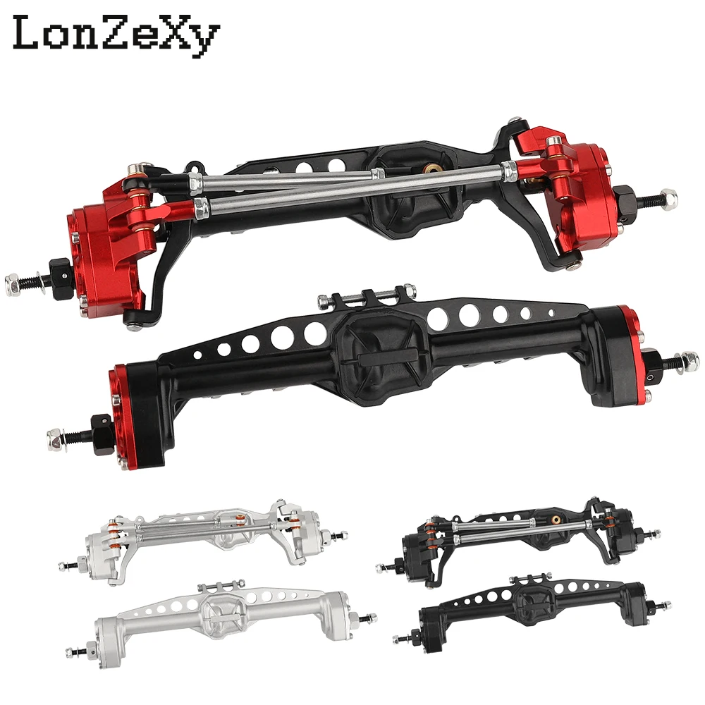 CNC Machined Aluminum Alloy Front and Rear Portal Axle for 1/10 RC Crawler Car Axial SCX10 III AXI03007 Metal Upgrades Parts