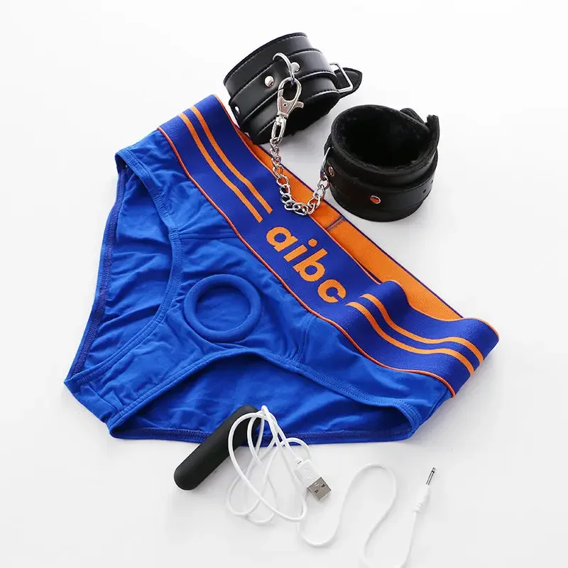 U Convex Underwears Men,Big Cock Boxer Male,Silicone Ring Boxers Penis Hole,Gay Briefs, Sexy Mens Lingerie,Sissy Panties Shorts