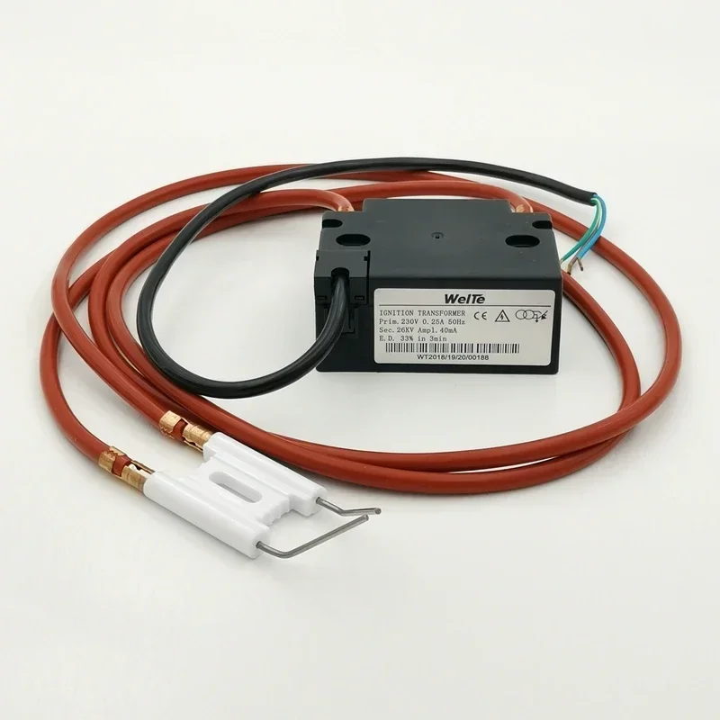 High Voltage Pulse Igniter 230V Electronic Transformer for Waste Oil Burner Combustion Engine Ignition Coil Burner Spark Plug