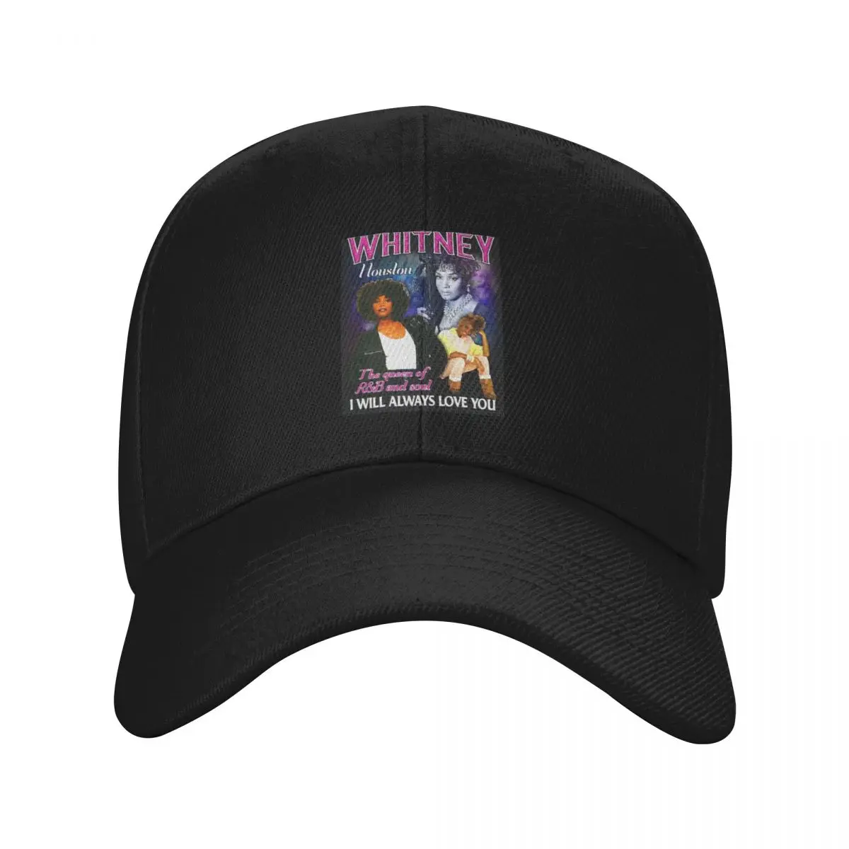 

Whitney Houston So Emotional Queen Of RB Soul I Will Always Love You Retro Tee I Love This Shir Baseball Cap