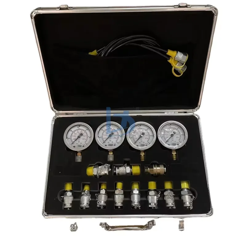 Hydraulic test Kit Gold Box 4 test Hose 4 Pressure Gauge 11 test Joint in stock