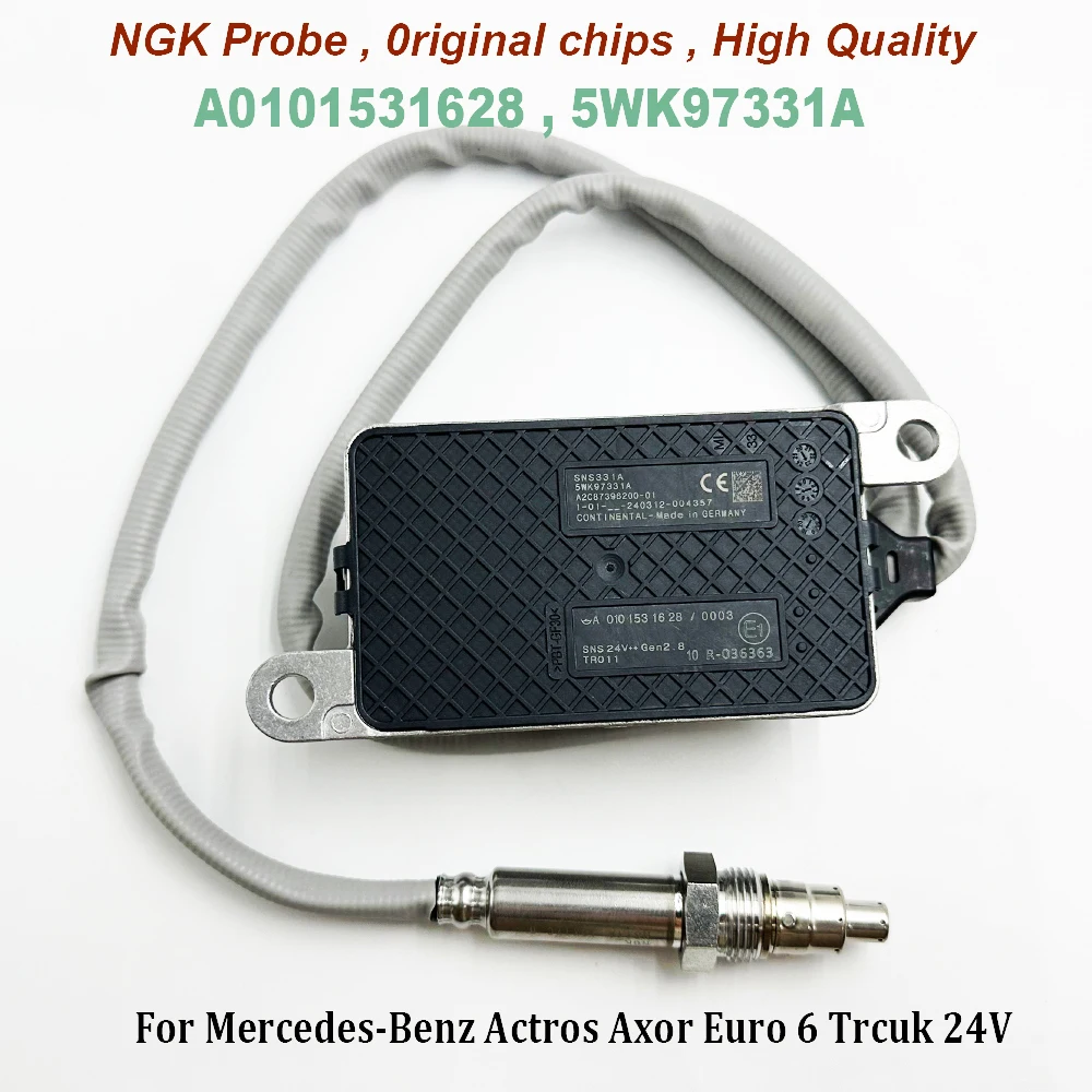 High Quality Chip A0101531628 5WK97331A For NGK Probe Nox Sensor 0101531628 For Mercedes-Benzz Actros Axor Euro 6 Trcuk 24V