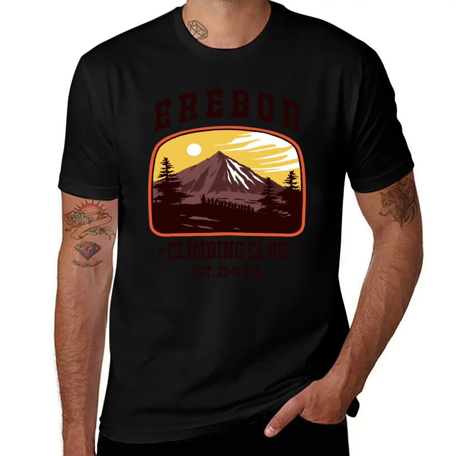 

Erebor Climbing Club T-Shirt heavyweights football t shirt vintage clothes mens cotton t shirts
