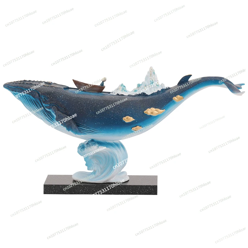 Creative Whale Furnishings Ornaments Home Hallway Living Room TV Cabinet Wine Cabinet Light Luxury Decoration Nordic Art Gift