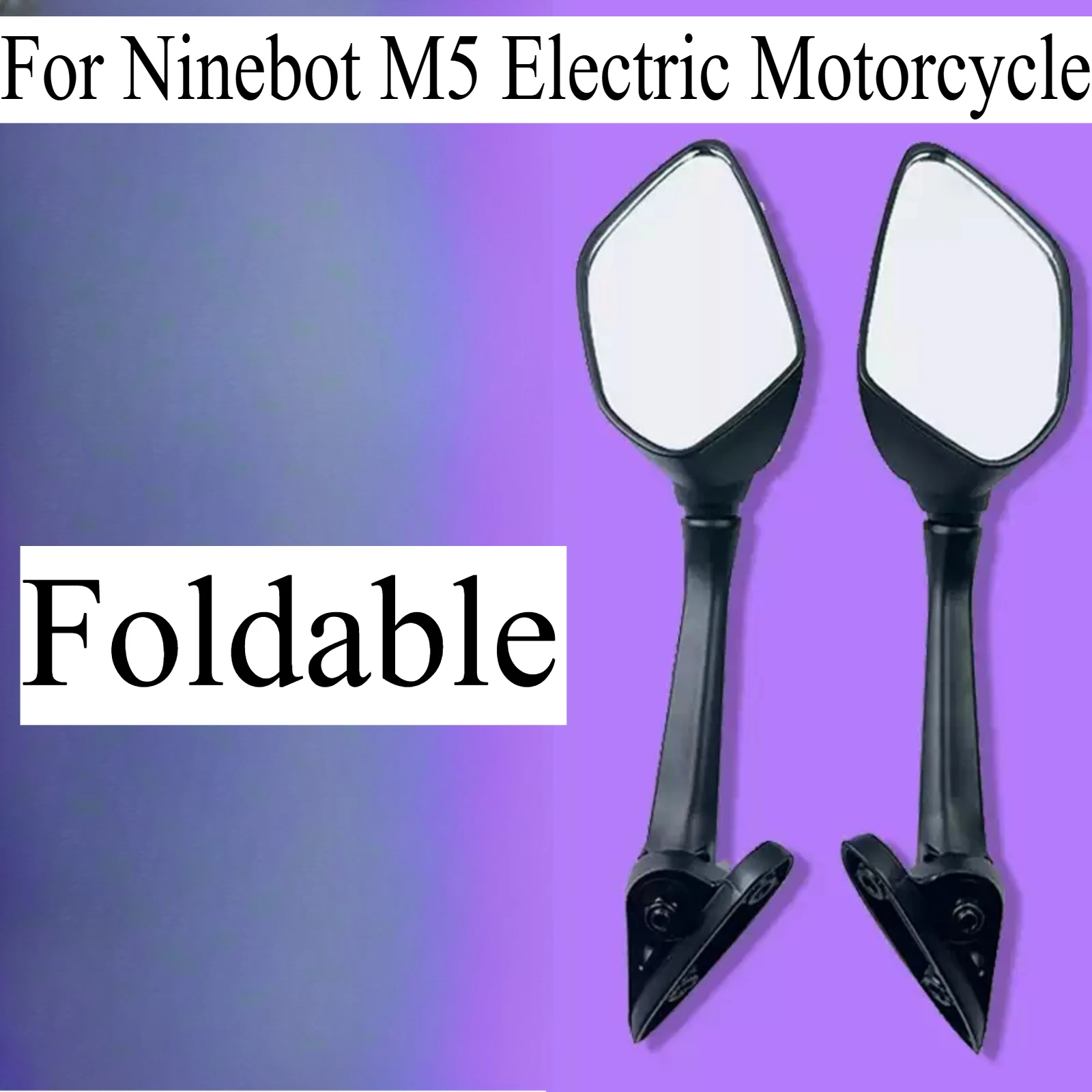 For Ninebot M5 Electric Motorcycle Forward Install Rear View Mirrors Adjustable Foldable Front Side Reflectors Modified