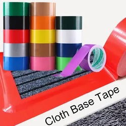10M Length Color Cloth Base Tape DlY decoration Cloth Duct Carpet Floor Waterproof Tapes High viscosity Adhesive Tape Multicolor