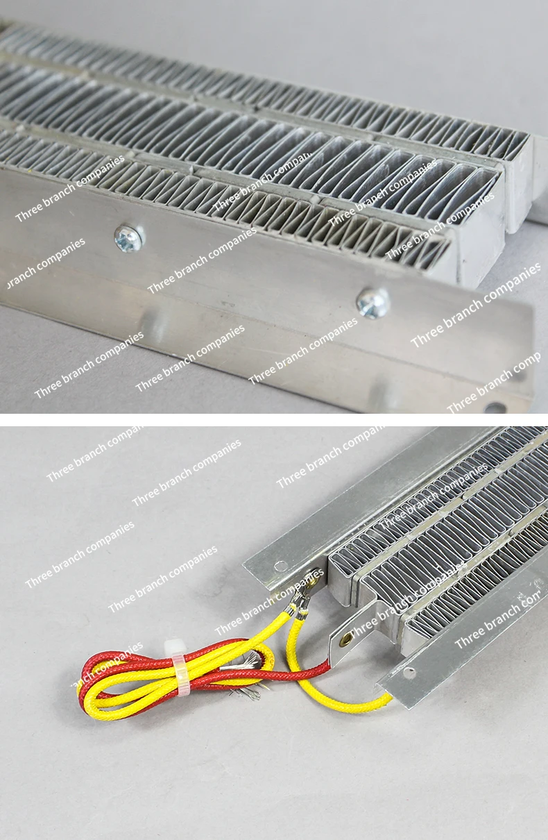 Electric Ceramic Air Heater Thermostatic Insulation PTC 12V 24V 36V 48V 60V 400W 800W 1000W Conductive Constant Temperature 1pc