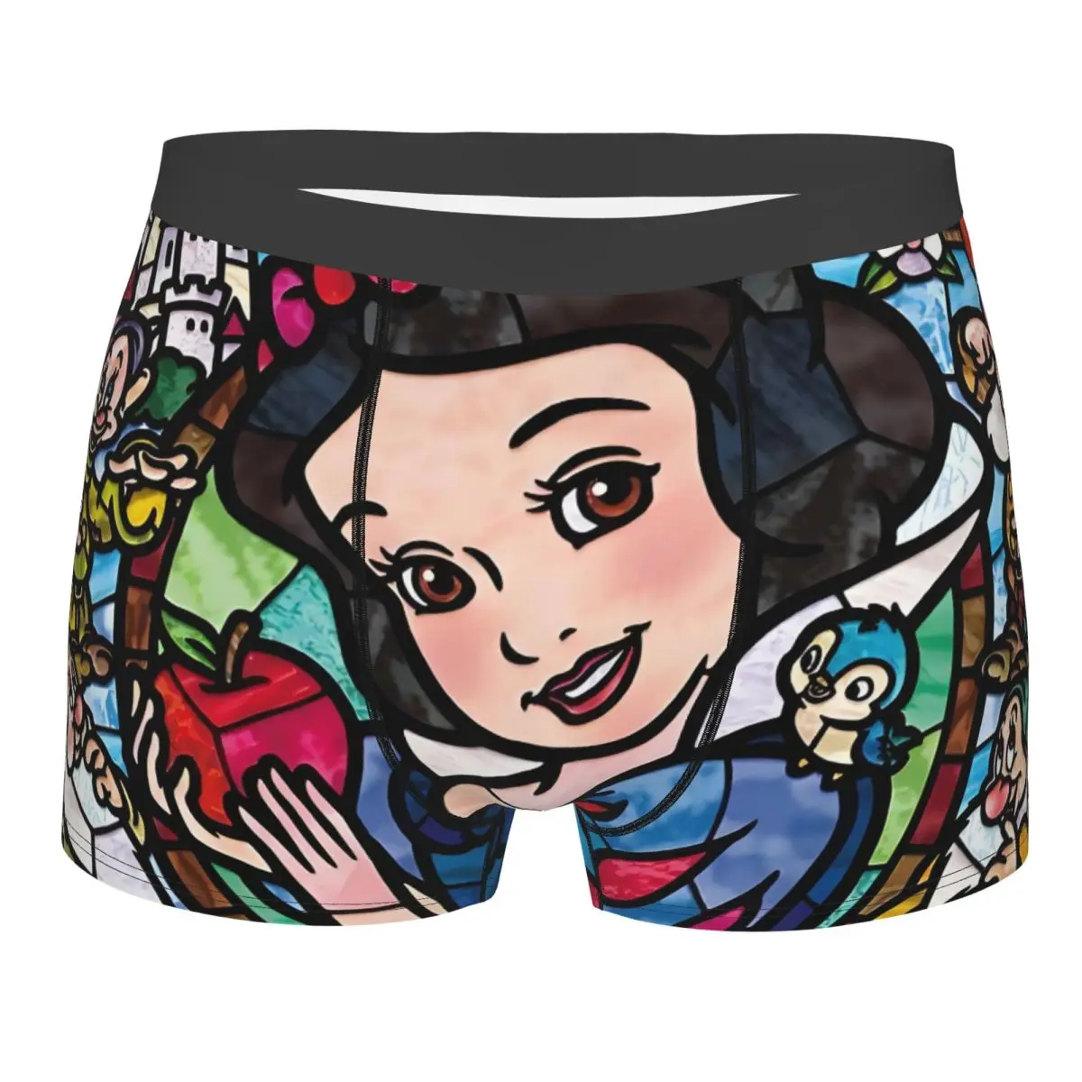 

Customized Male Fashion Snow White And The Seven Dwarfs Underwear Cartoon Movie Boxer Briefs Stretch Shorts Panties Underpants