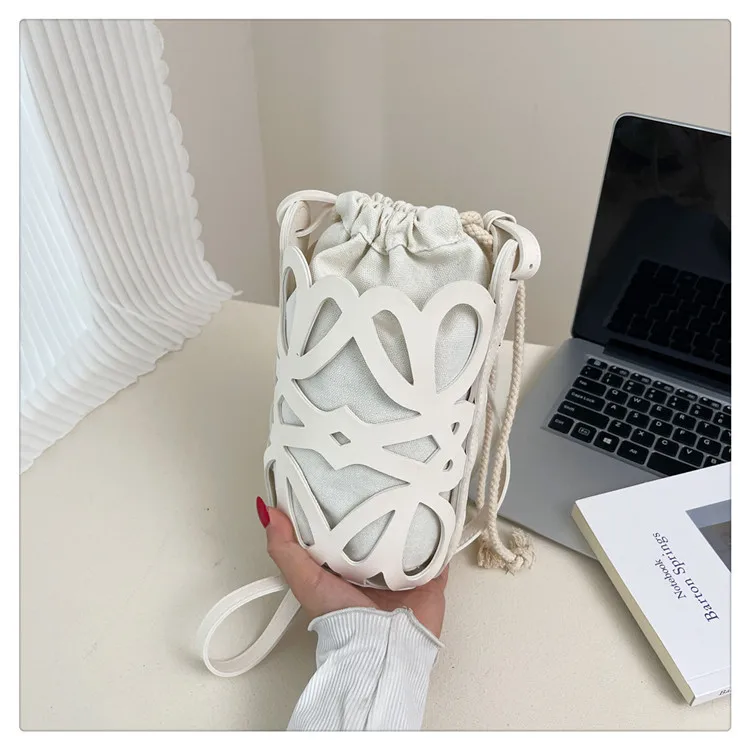 

2025 Autumn Women's Luxury Bucket Bag, Vegan Leather Multi-way Shoulder Crossbody Purse, Niche Designer Handbag Handbag