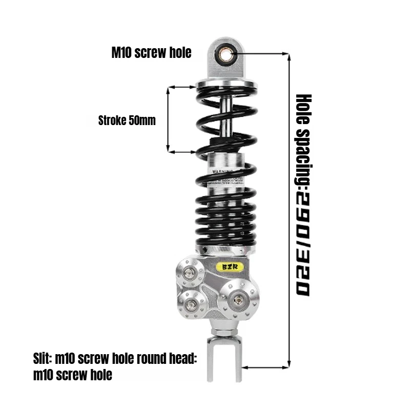 290mm 320mm Invert Rear Shock Absorber Universal for  Electric Bicycle Ygnus-X RSZ Nmax Xmax Aerox Gtr125 Pcx125 150 Niu Ninebot