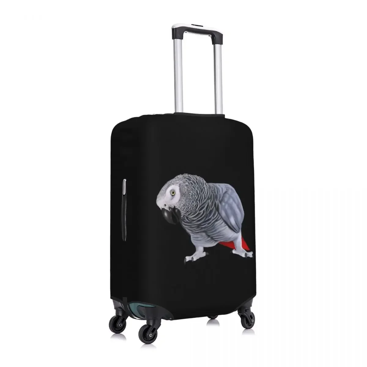 Custom African Grey Parrot Bird Luggage Cover Elastic Psittacine Travel Suitcase Protective Covers Suit For 18-32 inch