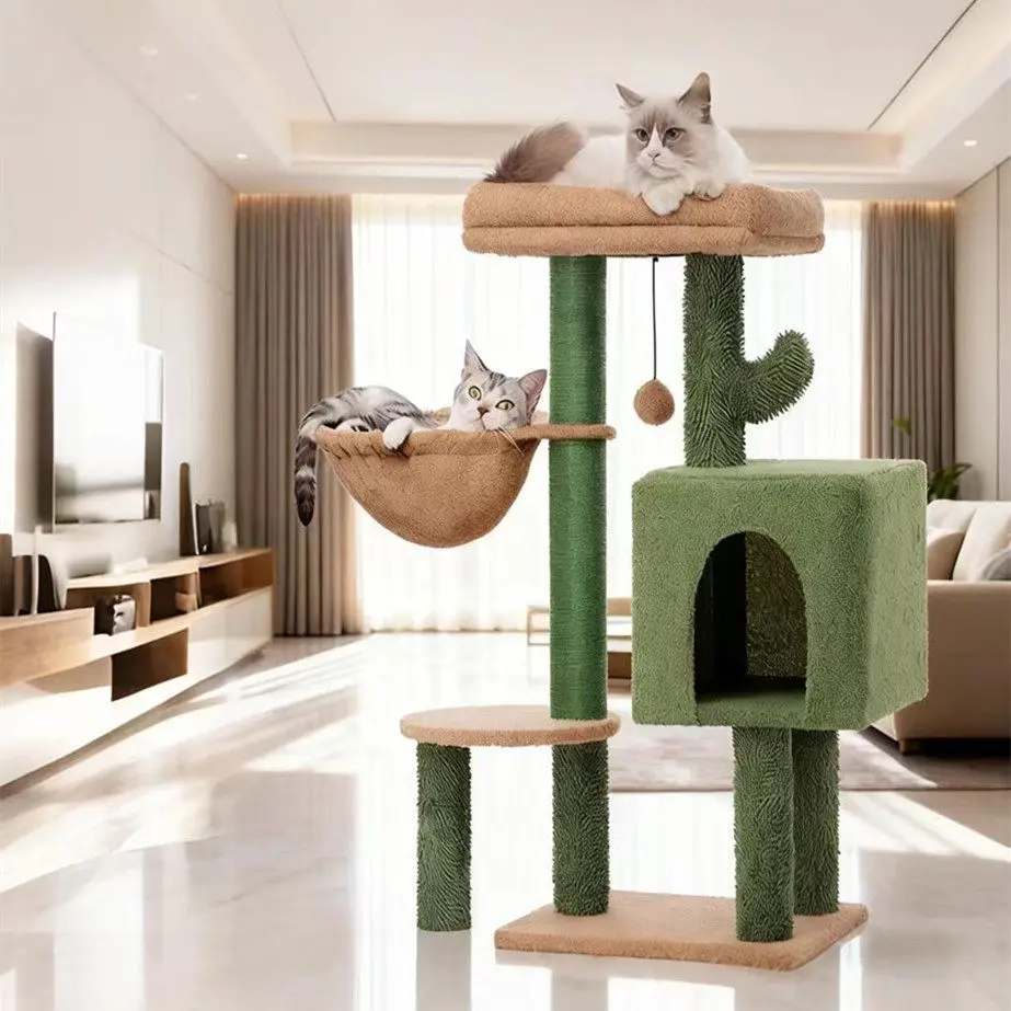 

Luxury Stairs Cat Tower Wooden Accessories Supplies Cat Tower Scrapers House Things Towers Bed Arranhador Para Gato Home Decor