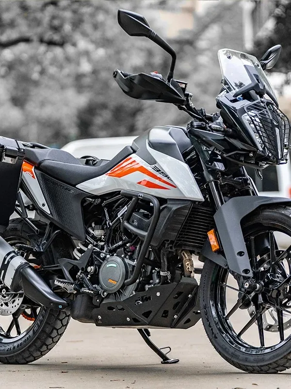 For KTM 390 ADV Motorbike Integrated Engine Guard Plate Anti-Impact Aluminum Skid Plate Mud Sand Resistant Protector