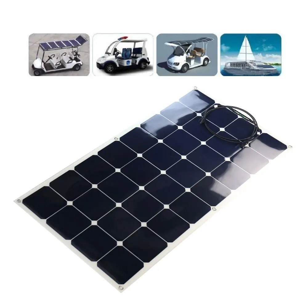 Shenzhen factory Direct Sales 120 Watt 12V Marine Flexible Solar Panel