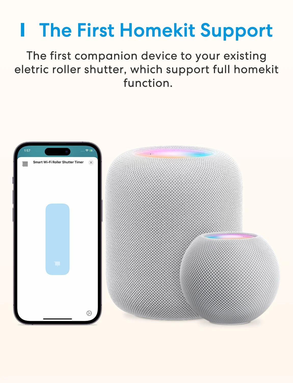 Meross Matter Motorisierte Wifi Rollladen Jalousien Schirme Vorhang Jalousie Schalter Unterstützung Alexa Google Sprachsteuerung – Detail 10