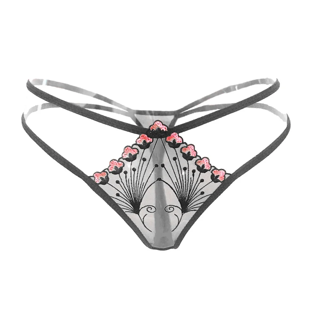 

Sexy crotchless lingere Thong perspective temptation bikini panties girls g string low waist ultra-thin underwear for women