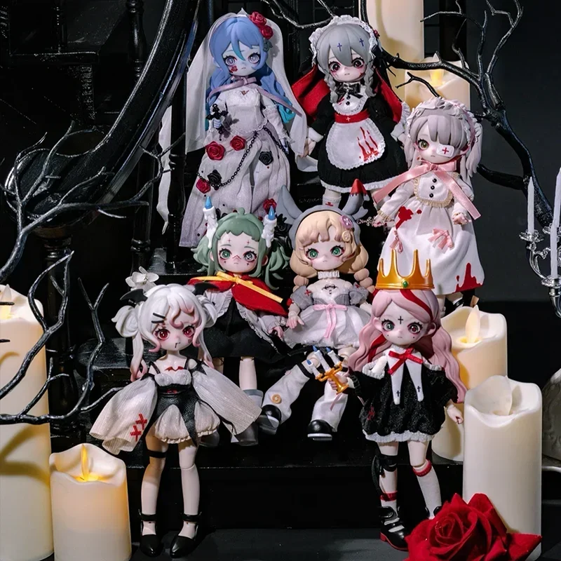 

NYSSA Bizarre Nightmare Series 1/12BJD Gothic Style Blind Box Guess Bag Mystery Box Toys Doll Cute Anime Figure Desktop Ornament
