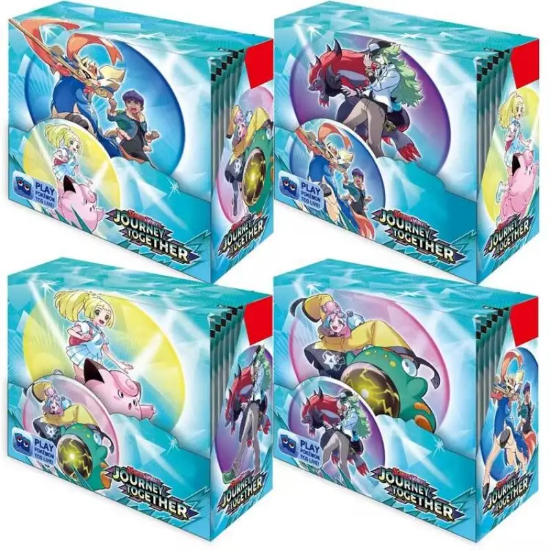 

DIY English Pokemon Card 360Pcs SV09 Journey Together Enhanced Booster Box Prismatic Evolutions Trading Card Game TCG Collection
